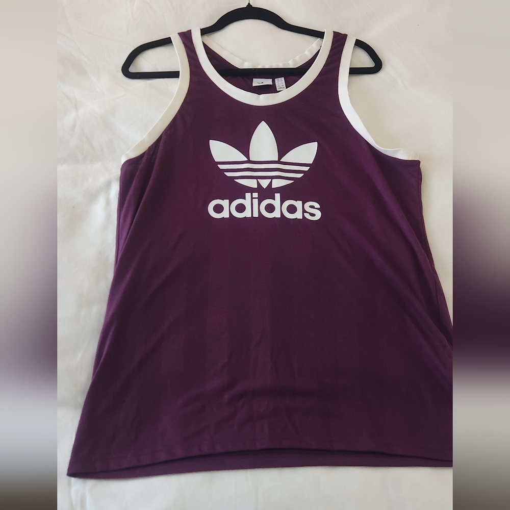 Adidas Originals Women’s Trefoil Track Tank -large - Picture 5 of 7